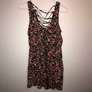 Material girl zip front sundress